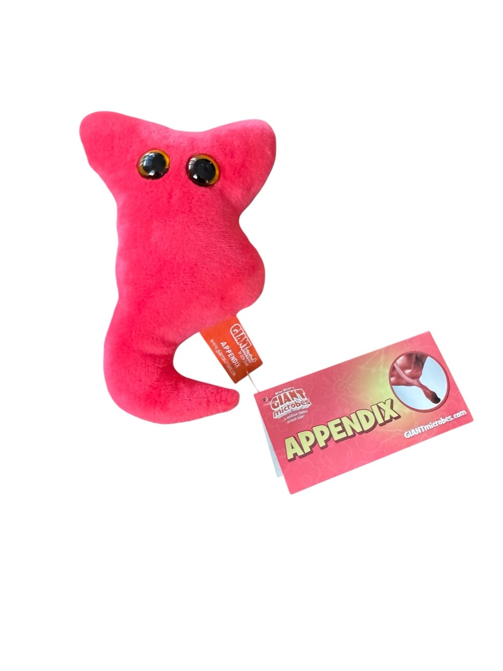 NWT GIANTmicrobes Appendix Plush Toy Educational Science Stuffed Plush